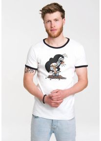 logoshirt Herren T-Shirt "Der kleine Maulwurf", bunt, casual, Gr. XL, bedruckt, 100% Baumwolle, Shirts, mit Der kleine Maulwurf-Print