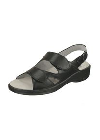 Natural Feet Damen Sandale "Cornelia", Gr. 36, schwarz, Lederimitat, casual, Schuhe, mit bequemem Sola-Stretch