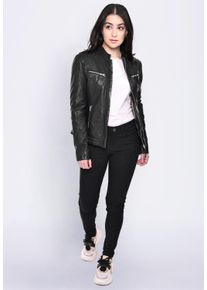 Mustang Damen Lederjacke "Amilia", schwarz, Gr. XL, Obermaterial: 100% Leder, Lamm / Futter: 100% Baumwolle / Ärmelfutter: 100% Polyester, Jacken