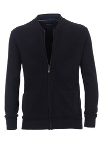 Casamoda Herren Strickjacke "Casamoda Strickjacke uni", blau, Gr. L, 100% Baumwolle, Strickjacken