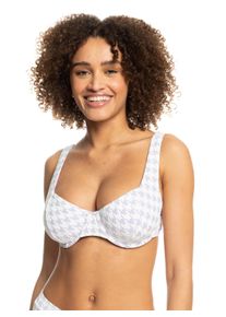 Roxy Damen Bügel-Bikini-Top "Check It", lila, Gr. S, 75% Polyester, 16% Nylon, 9% Elasthan, Bikini-Oberteile