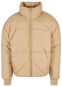 Urban Classics Herren Winterjacke "Urban Classics Herren Short Big Puffer Jacket", beige, casual, Gr. L, unifarben, 100% Polyester, Jacken