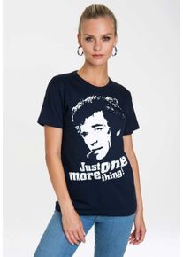 logoshirt Damen T-Shirt "Columbo - Just One More Thing", blau, casual, Gr. XS, unifarben, 100% Baumwolle, Shirts, mit coolem Print