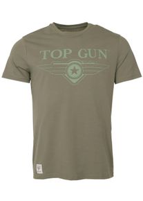 Top Gun Herren T-Shirt "TG20213038", grün, Gr. S, Obermaterial: 100% Baumwolle, Shirts
