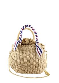 Damen Umhängetasche "Basti", Collezione Alessandro, beige, Bast, Taschen, aus Bast