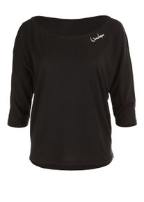 WINSHAPE Damen 3/4-Arm-Shirt "MCS001", schwarz, Gr. XS, 50% Modal, 50% Baumwolle, Shirts, Ultra leicht