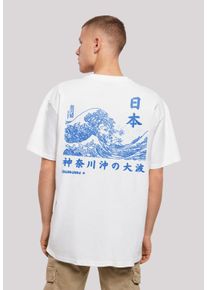 F4NT4STIC Herren T-Shirt "Kanagawa Welle", weiß, casual, Gr. XL, Obermaterial: 100% Baumwolle, Shirts, Print