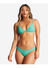 Billabong Damen Triangel-Bikini-Top "Tanlines Ceci", grün, Gr. XS, 91% Polyester, 9% Elasthan, Bikini-Oberteile