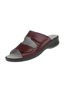 Natural Feet Damen Pantolette "Leonie", Gr. 39, rot, Lederimitat, casual, Schuhe, mit bequemem Fußbett