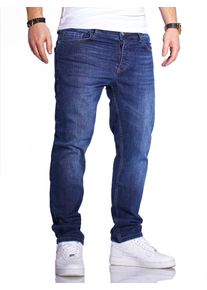 Rello & Reese RELLO & REESE Herren Straight-Jeans "Nick", blau, Gr. 33, 97% Baumwolle, 3% Elasthan, Jeans, im geraden Schnitt