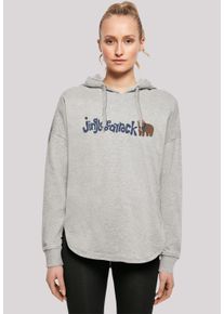 F4NT4STIC Damen Sweatshirt "Christmas Jingle Bear Rock", grau, casual, Gr. M, Obermaterial: 100% Baumwolle, Sweatshirts, Premium Qualität,