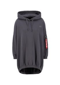 Damen Sweater "Alpha Industries Women - Dresses X-Fit Label OS Dress Wmn", grau, Gr. XS, Alpha Industries, Obermaterial: 80% Baumwolle, 20%