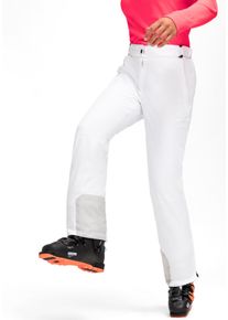 Maier Sports Damen Skihose "Steffi Slim", weiß, Gr. 22, 100% Polyester, Hosen, Damen Schneehose,atmungsaktiv, wind/wasserdicht, Slim Fit