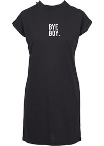 MisterTee Damen Shirtkleid "MisterTee Damen Ladies Bye Boy Extended Shoulder Dress", schwarz, klassisch, Gr. S, 100% Baumwolle, Kleider