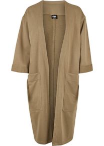 Urban Classics Damen Sweatjacke "Urban Classics Damen Ladies Oversized Terry Cardigan", grün, Gr. XS, unifarben, 65% Baumwolle, 35% Polyester,