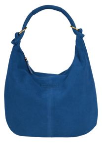 Bruno Banani Damen Shopper, blau, Leder, unifarben, Taschen, echt Leder