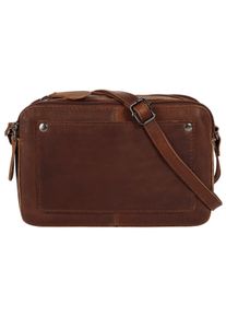 CLUTY Damen Umhängetasche, braun, Leder, vintage, Taschen, echt Leder