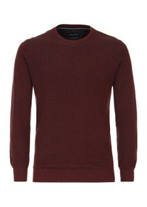 Casamoda Herren Strickpullover "Casamoda Pullover uni", rot, Gr. XL, 100% Baumwolle, Pullover