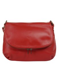 Pike PIKÉ Damen Umhängetasche, rot, Leder, gepflegt, Taschen, echt Leder, Made in Italy