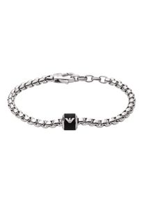 Emporio Armani Damen Edelstahlarmband "EGS2911040", Edelstahl-Marmor, schwarz, Edelstahl, Marmor, Armbänder