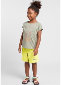 Jack Wolfskin Kinder Shorts "TURBULENCE SHORTS K", gelb, Gr. 128, OBERSTOFF: 100% POLYESTER Futter: 100% POLYESTER, Hosen