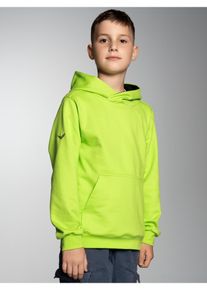 TRIGEMA Kinder Sweatshirt "TRIGEMA Kapuzenpullover mit Kängurutasche", gelb, Basic, Gr. 116, 70% Baumwolle, 30% Polyester, Sweatshirts