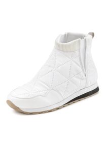 Vivance Damen Winterstiefelette, Gr. 41, weiß, Obermaterial: 50% Lederimitat, 50% Nylon. Futter: 100% Textilmaterial. Decksohle: 100% Textilmaterial.