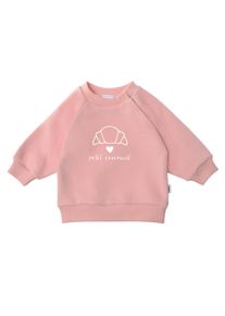 Liliput Herren Sweatshirt "Petit Croissant", rosa, Gr. 98, bedruckt, 80% Baumwolle, 20% Polyester, Sweatshirts, mit Rundhalsausschnitt