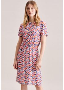 Seidensticker Damen Sommerkleid "Schwarze Rose", rot, Gr. 34, bedruckt, 100% Viskose, Kleider, Kurzarm Rundhals Druck