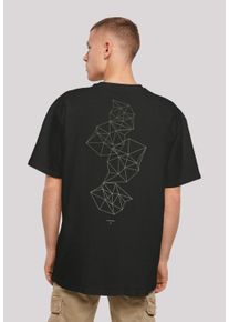 F4NT4STIC Herren T-Shirt "Geometric Abstract", schwarz, casual, Gr. L, Obermaterial: 100% Baumwolle, Shirts, Print