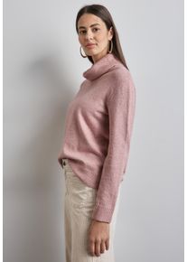 Street One Damen Rollkragenpullover, rosa, casual, Gr. 34, Strick, Obermaterial: 37% Baumwolle, 34% Polyacryl, 26% Polyester, 3% Elasthan, Pullover,