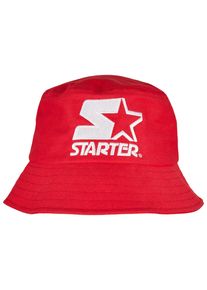 Damen Flex Cap "Starter Black Label Accessoires Basic Bucket Hat", rot, casual, STARTER Black Label, unifarben, 100% Baumwolle, Caps