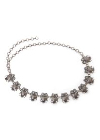 Damen Kettengürtel "Nala", silber, Basic,casual,feminin,modisch, Collezione Alessandro, unifarben, Materialmix, Gürtel, mit kleinen Eulen