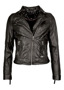 Mustang Damen Lederjacke "310171", schwarz, Gr. XL, Obermaterial: 100% Lammleder /Futter: 100% Baumwolle / Ärmelfutter: 100% Polyester, Jacken