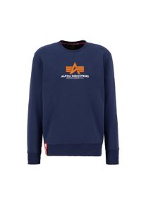 Herren Sweater "Alpha Industries Men - Sweatshirts Basic Sweater Rubber", blau, Gr. XXXL, Alpha Industries, Obermaterial: 80% Baumwolle, 20%
