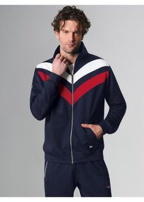 TRIGEMA Herren Sweatjacke "TRIGEMA Sweatjacke mit praktischen Taschen", blau, casual, Gr. XL, 70% Baumwolle, 30% Polyester, Sweatjacken