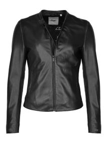 Maze Damen Lederjacke "42021149", schwarz, Gr. S, Obermaterial: 100% Lammleder / Innenfutter: 100% Polyester / Ärmelfutter: 100% Polyester, Jacken