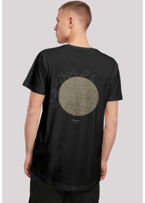 F4NT4STIC Herren T-Shirt "Geometrics Grau", schwarz, casual, Gr. S, Obermaterial: 100% Baumwolle, Shirts, Print