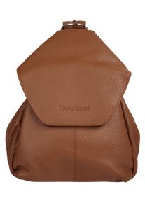 Bruno Banani Cityrucksack, braun, Rindsleder, Leder, casual, Rucksäcke, echt Leder