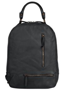 Samantha Look Cityrucksack, grau, Rindsleder, Leder, Retro, casual, Rucksäcke, echt Leder, Made in Italy