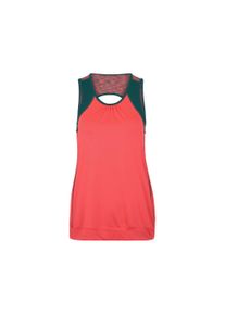 DEPROC Active Damen Strandshirt "SASKATOON II WOMEN", rot, sportlich, Gr. 36, 90% Polyester; 10% Elasthan, Shirts, mit Kontrastdetails