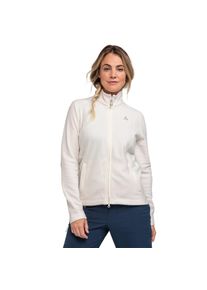 Schöffel SCHÖFFEL Damen Fleecejacke "Fleece Jacket Leona3", weiß, sportlich, Gr. 48, Fleece, Obermaterial: 100% Polyester, Jacken, mit individuell