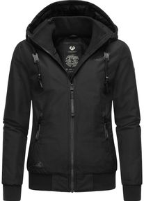 Ragwear Damen Winterjacke "Nuggie Melange", schwarz, modisch, Gr. XS, Obermaterial: 100% Polyester, Innenfutter: 100% Polyester, Wattierung: 100%