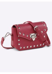 Heine Damen Handtasche, lila, Viskosemischung, Metall, unifarben, Taschen