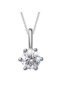 ONE ELEMENT Damen Ketten-Anhänger "0.1 ct Diamant Brillant Anhänger aus 585 Weißgold", 0.1 ct, Weißgold 585-Gold, silber, Weißgold 585, Gold,