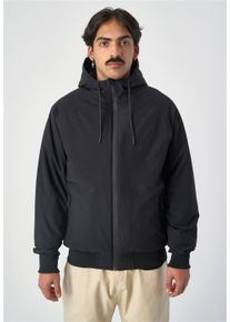 Cleptomanicx Herren Winterjacke "Simplist", schwarz, casual, Gr. XL, bestickt, 100% Polyester, Jacken, mit lockerem Schnitt