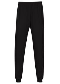 TRIGEMA Damen Schlafanzug "TRIGEMA Schlafanzughose Bündchen", Gr. XL, schwarz, 100% Baumwolle, casual, Homewear-Sets