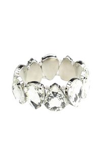 Damen Armband "Hanke", transparent, Collezione Alessandro, Glas, Armbänder