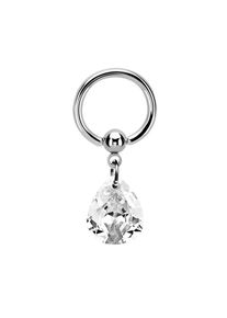 Adelia´s ADELIA ́S Damen Intimpiercing "Piercing Intimpiercing ", silber, modisch, Chirurgiestahl, Piercings, Der Ring mit Anhänger hat eine Gesamtlänge von