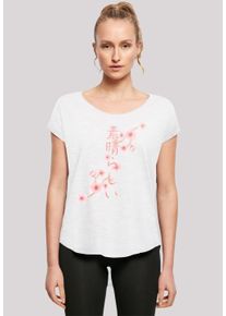 F4NT4STIC Damen T-Shirt "Kirschblüten", weiß, casual, Gr. XXL, Obermaterial: 100% Baumwolle, Shirts, Print